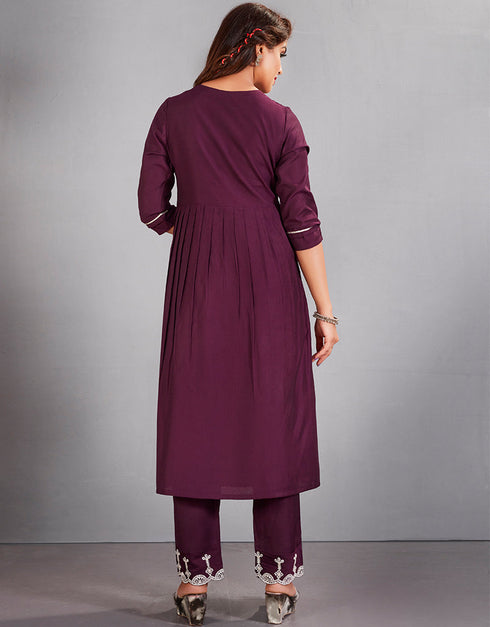 elegant purple muslin silk designer party wear readymade salwar suit with purple muslin silk 13601-acy3682 Close-up View